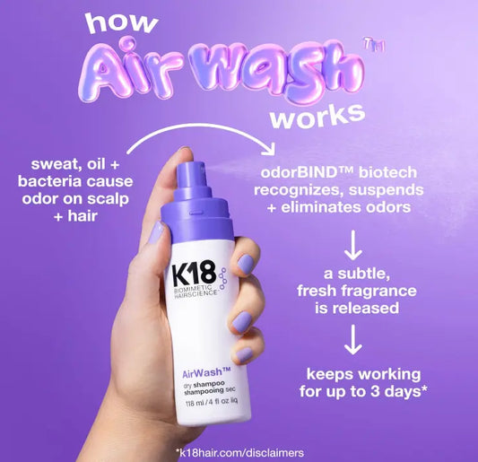 K18 Biomimetic AirWash Dry Shampoo